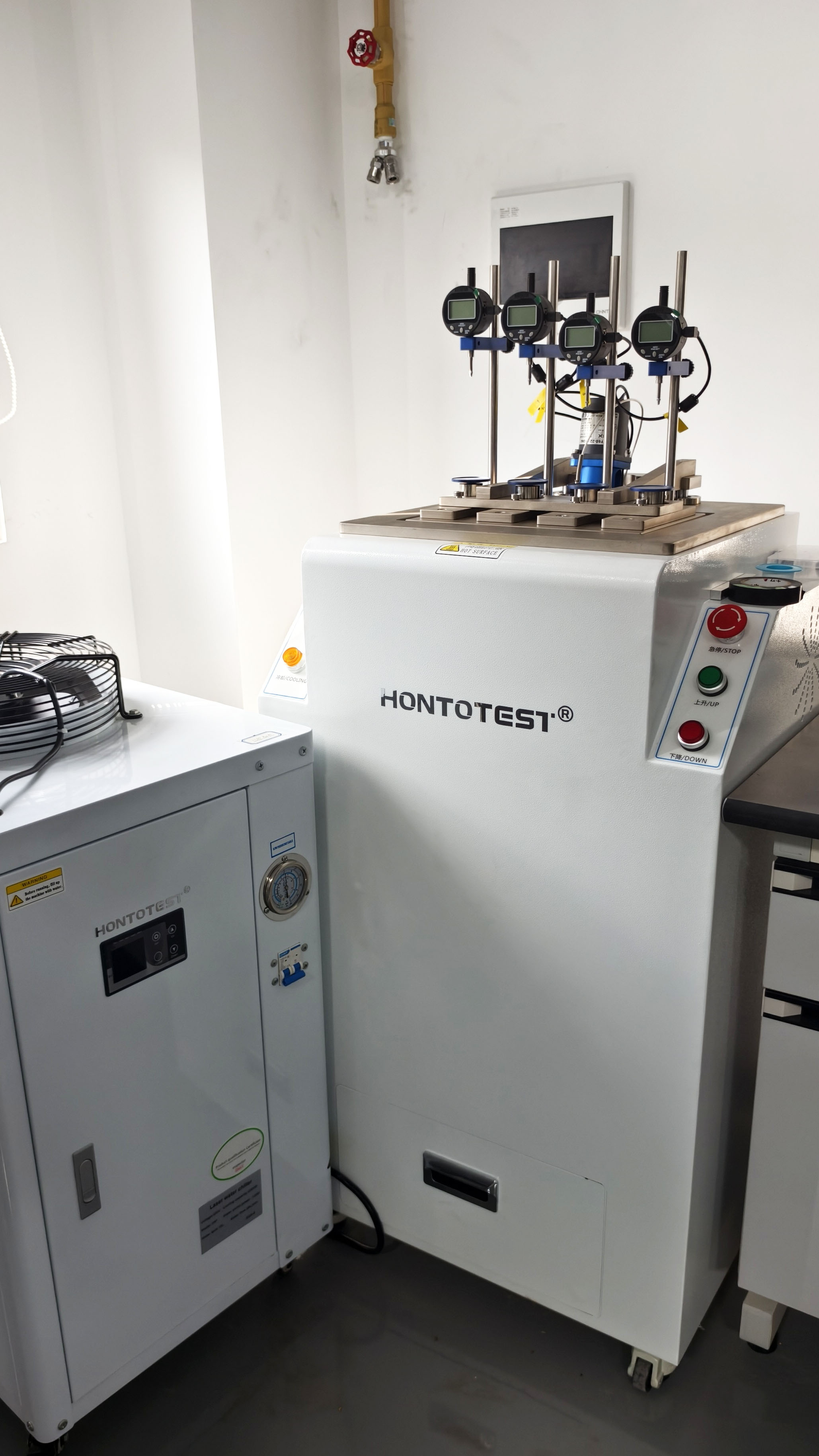 Heat deflection/Vicat softening point tester
