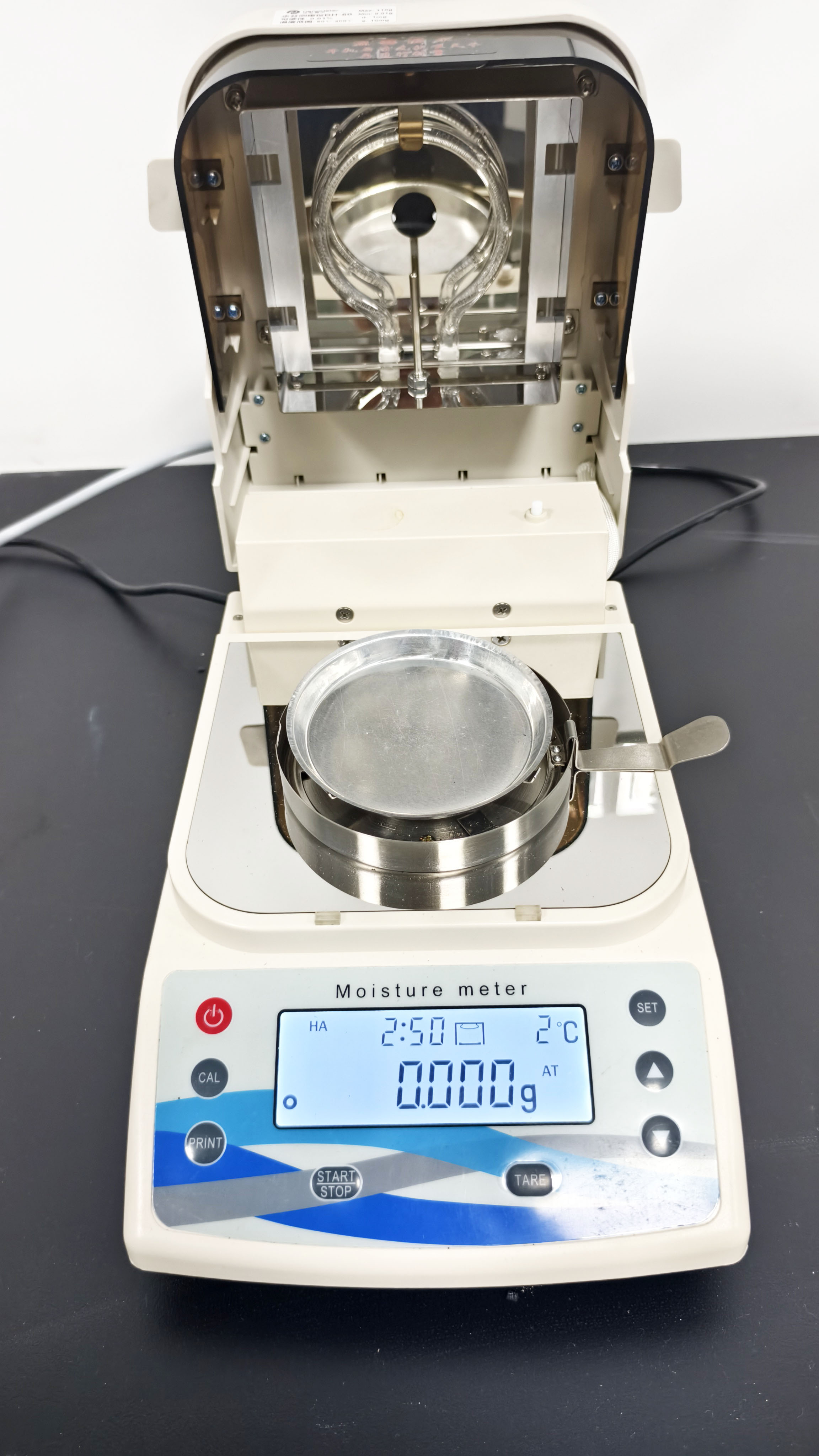 Rapid moisture analyzer